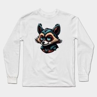 Cartoon style raccoon Long Sleeve T-Shirt